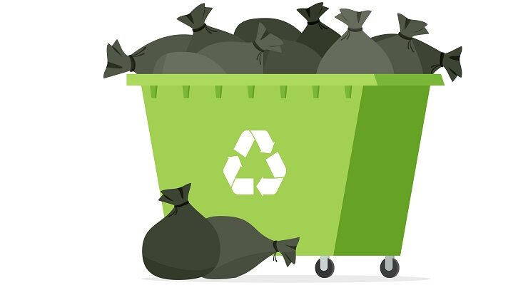 Kontener na odpady, gruz i śmieci